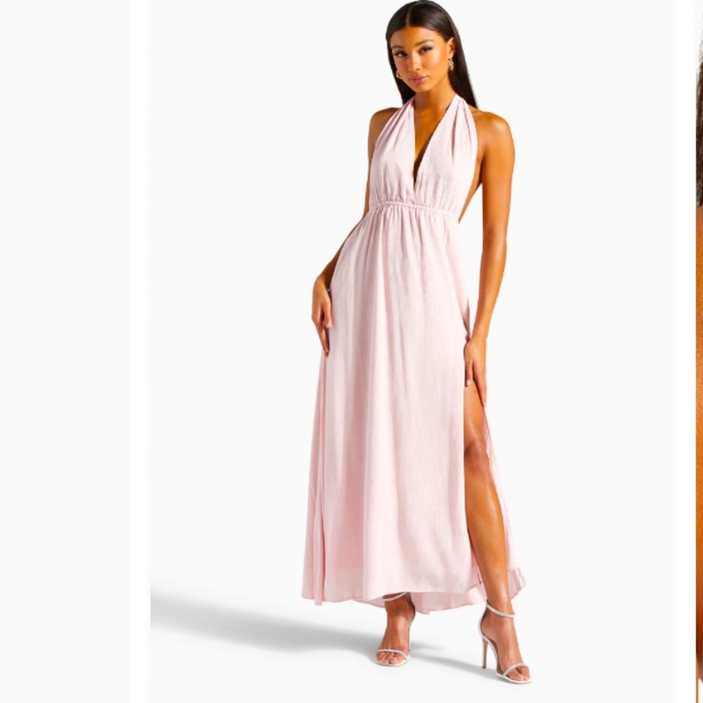 💥3/$40💥Shoedazzle Pink Halter Dress Size Small